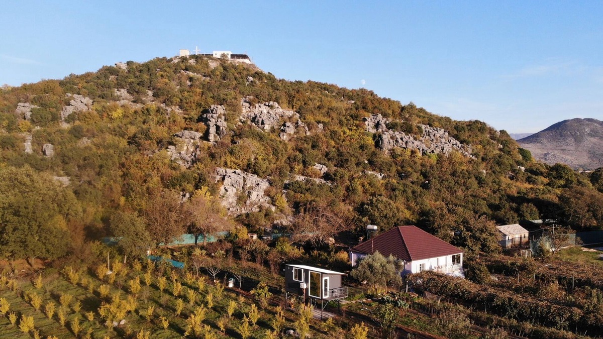 Shkoder County Apartment | Orchard Guard Tower offers guests all the luxuries of home with mountain views