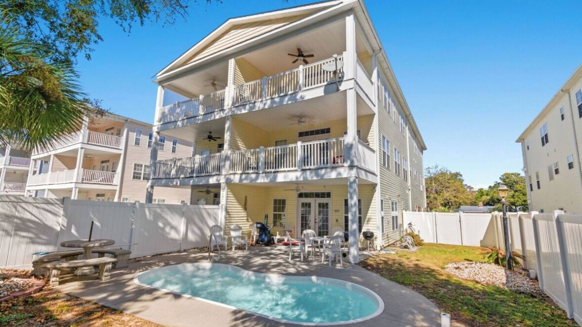 Windy Hill House | Oversized 5 Bedroom Beach Home with Private Pool! Sleeps 22 Guests! Ocean Breeze Cottage 705 Unit 1