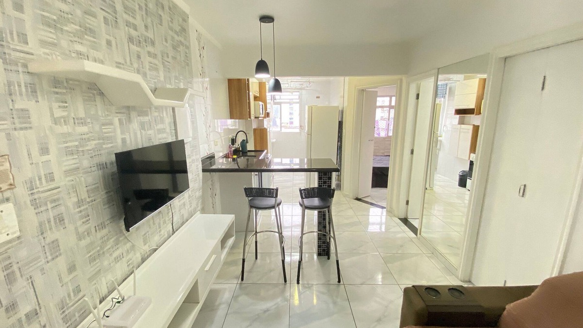 Sao Vicente Apartment | Pé na Areia Praia do Gonzaguinha