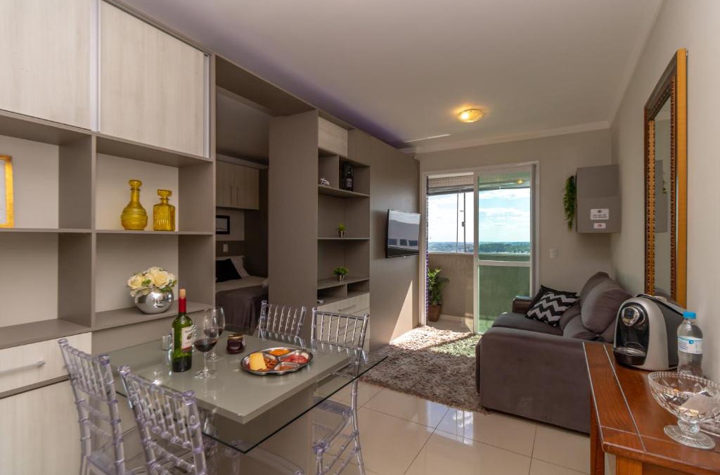 Centro Apartment | Pôr do sol 18º andar vista da cidade CENTRAL, Garagem NOVO