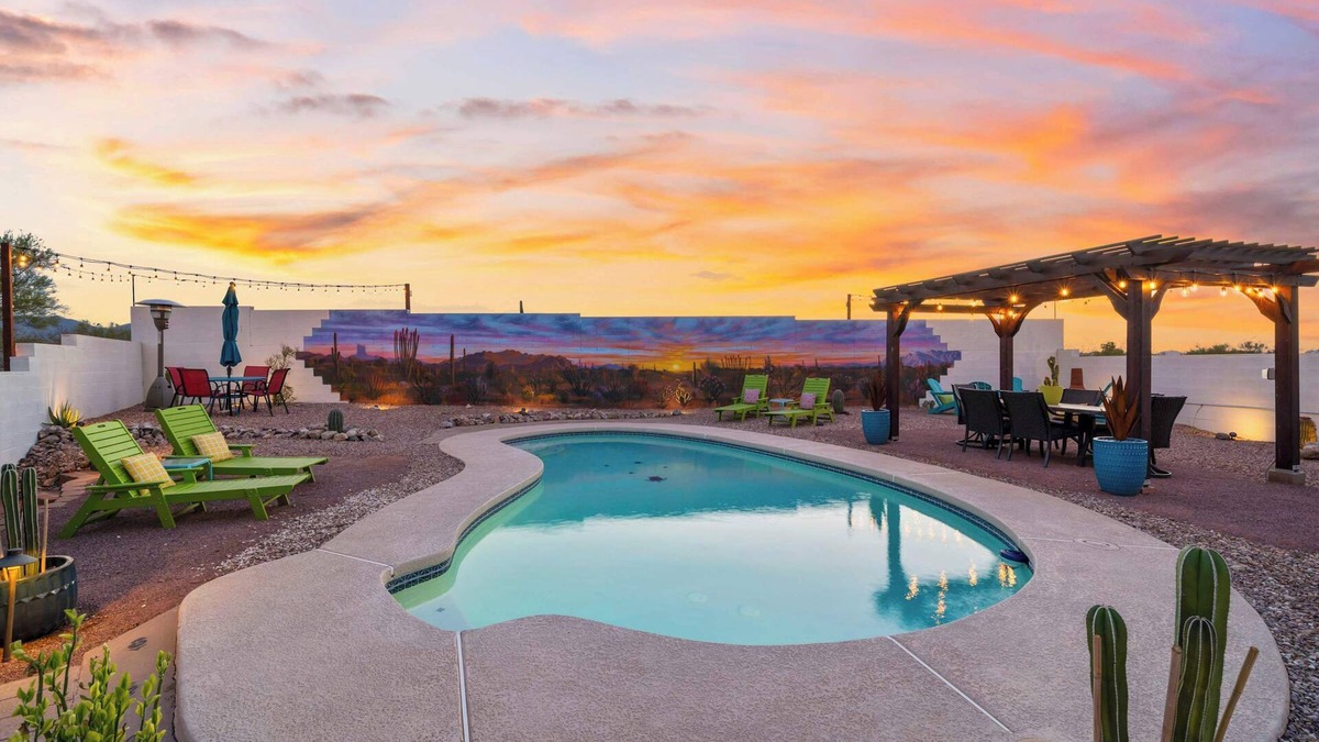 Tucson House | Panoramic Mountain Views, Heated Pool, 2 Kitchens