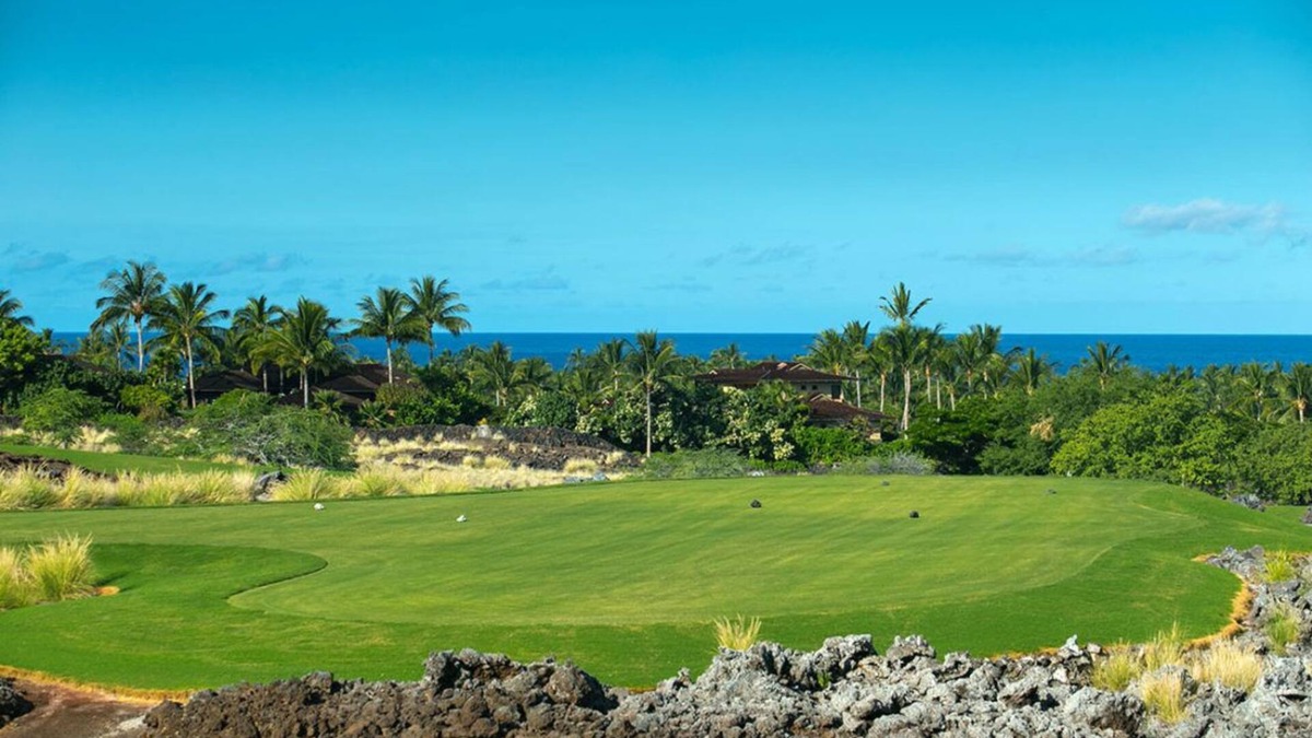 Kaupulehu House | Panoramic Ocean and Golf Course Views ! Luxury Townhouse at Hualalai Resort- includes 2 Golf Carts
