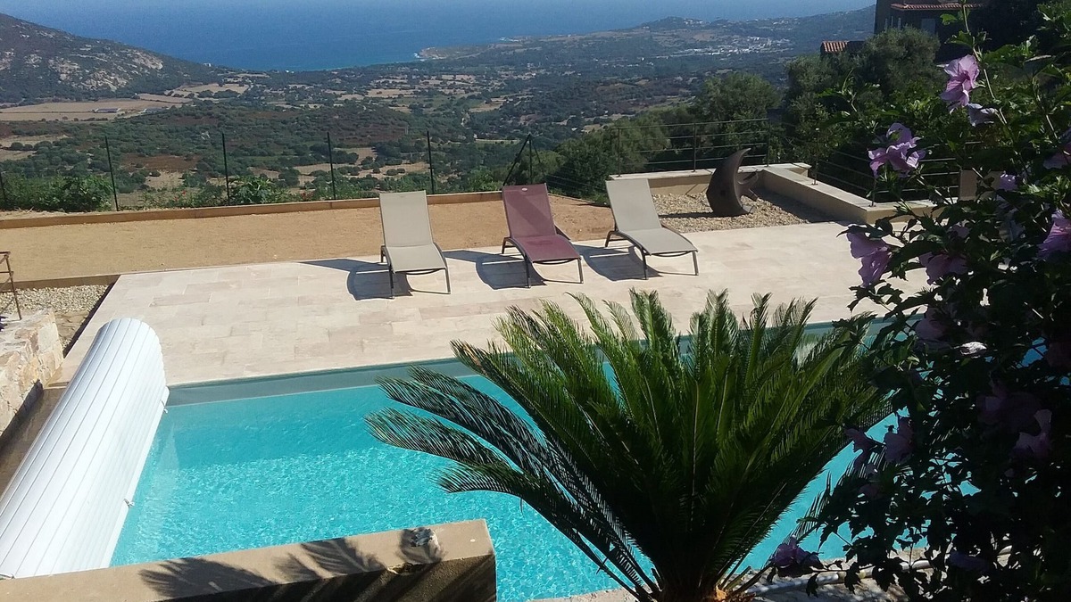 Lavatoggio House | PANORAMIC VIEW 3 BEDROOM 2SDB PRIVATE POOL & PETANQUE, AIR CONDITIONING, WIFI