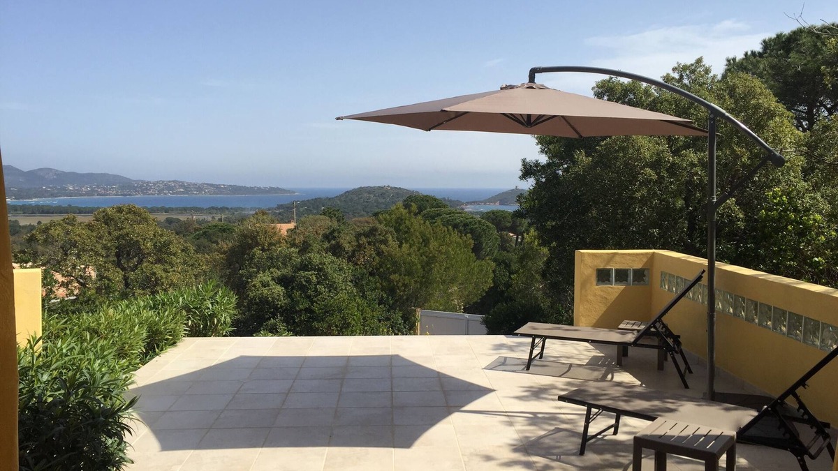 Cirendinu Villa | PANORAMIC VIEW OF VILLATA AND PINARELLU BAYS UPPER PART OF THE VILLA
