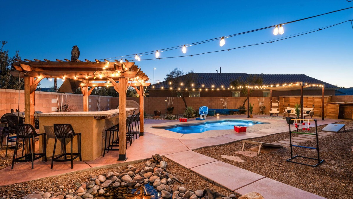 North Las Vegas House | Paradise Unlocked: Spacious Poolside Oasis