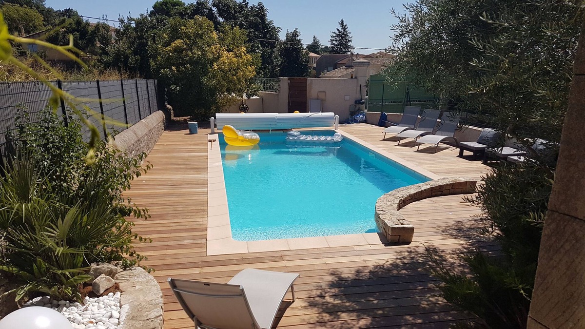 Saint-Marcel-d'Aredeche House | PARADIZ'HOTES whole house 12 pers with heated pool