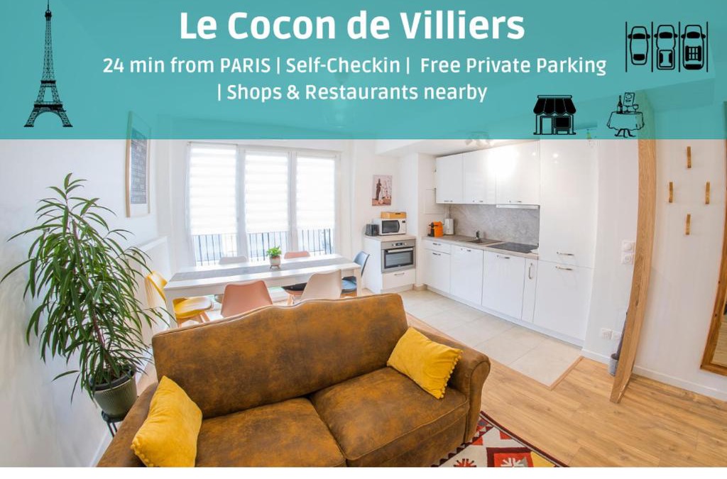 Les Perroquets Apartment | Paris & DisneyLand - 2min From Train Station - Free Private Parking