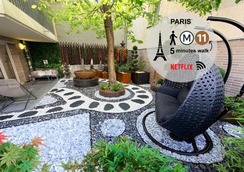 Romainville Apartment | Paris Studio Cosy luxe avec jardin Proche métro