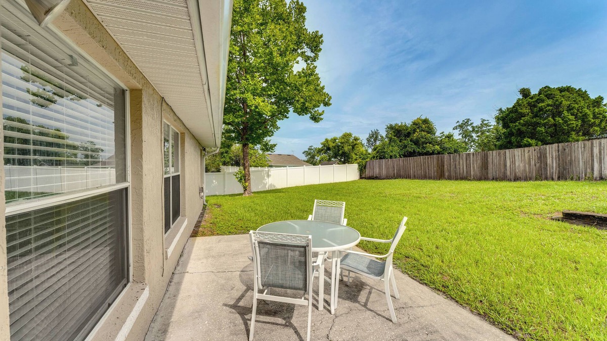 Deltona Lakes House | Patio, Yard & Grill: Deltona Vacation Rental!