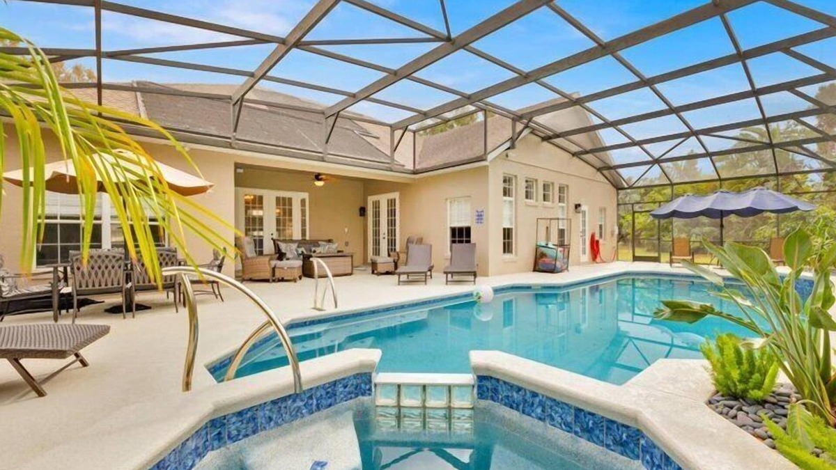 West Kissimmee House | Peaceful 5BR Home with Private Pool & Hot Tub Near Disney