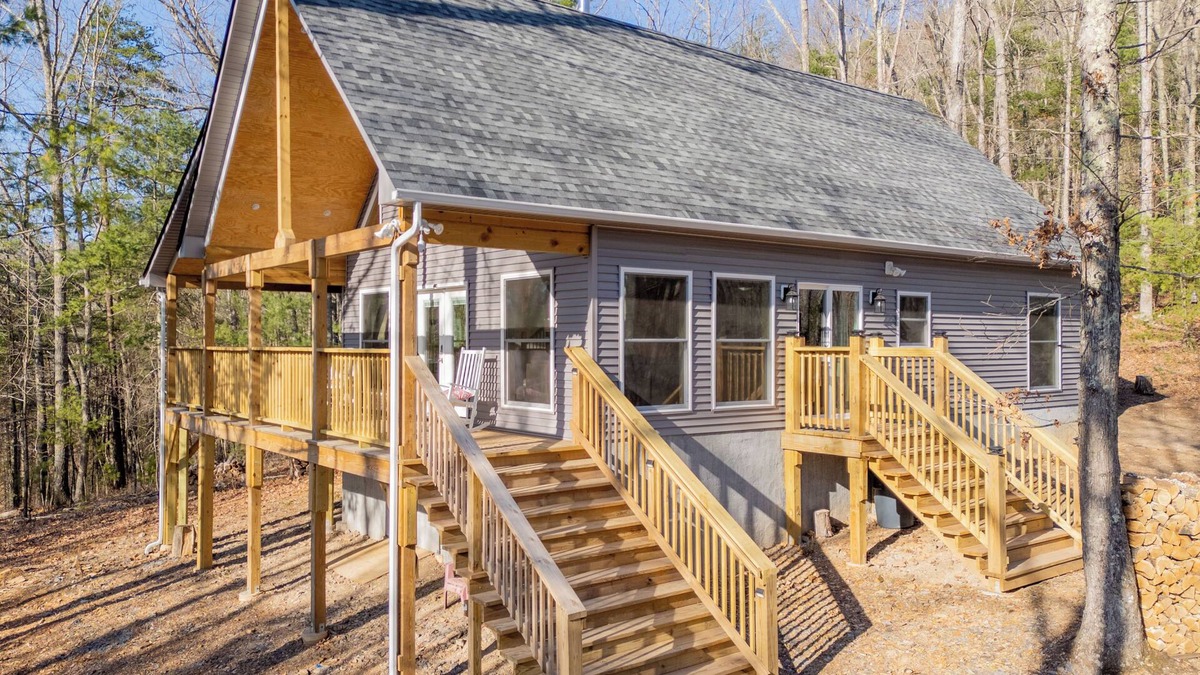 Radford House | Peaceful A-frame cabin with hot tub, forest views, modern comfort, and total privacy in nature.