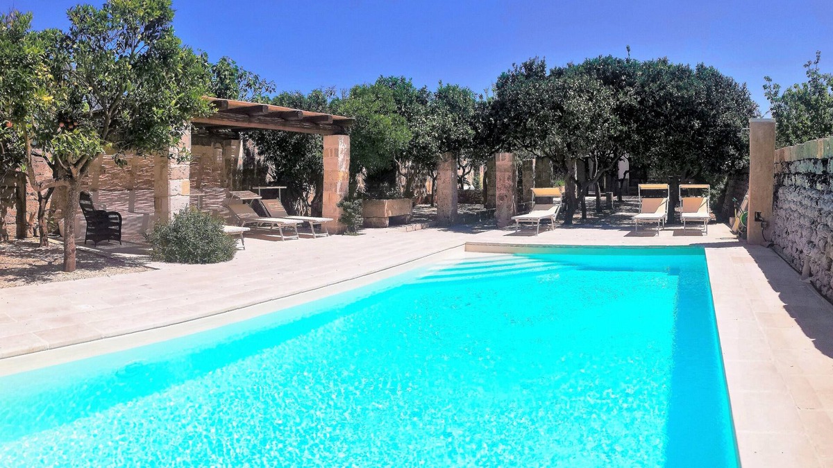 Surano Villa | Peaceful Old Mill Villa in village near sea. Pool gardens A/C, WiFi, Solar P