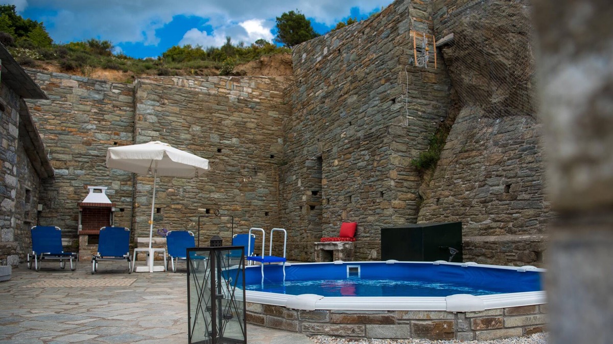 Agios Vlassios Cottage | PELIONGODDESS "VENUS" house with private heated pool