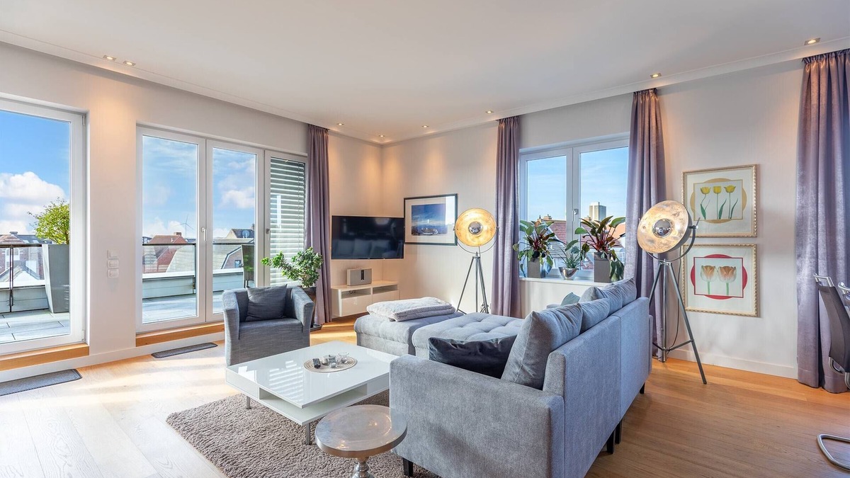 Zentrum Apartment | Penthouse Horizont vacation apartment in Husum for up to 4 people