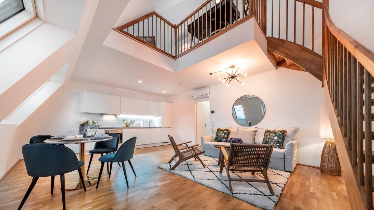 Oberdobling Apartment | Penthouse with View from the Rooftop Terrace