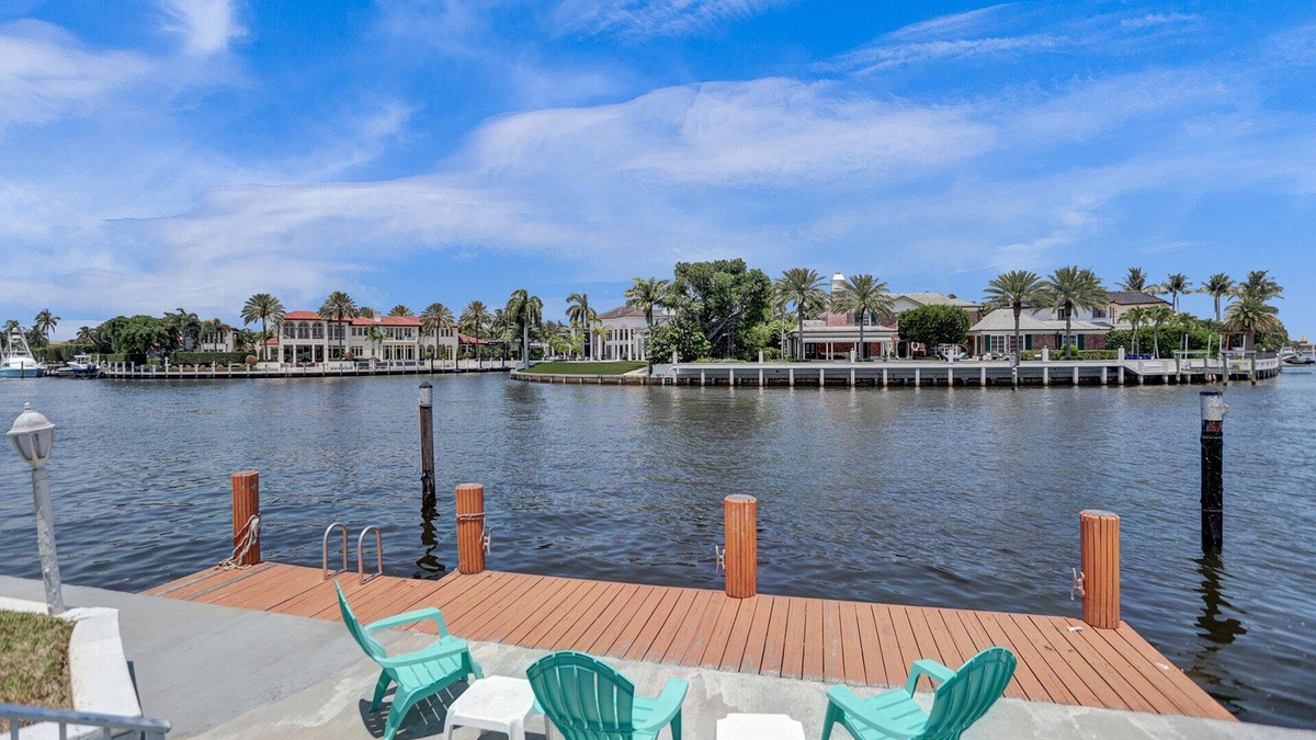 Deerfield Beach House | Pet Friendly Oceanfront Home Heated Pool & Boat Dockage Short walk to Beach