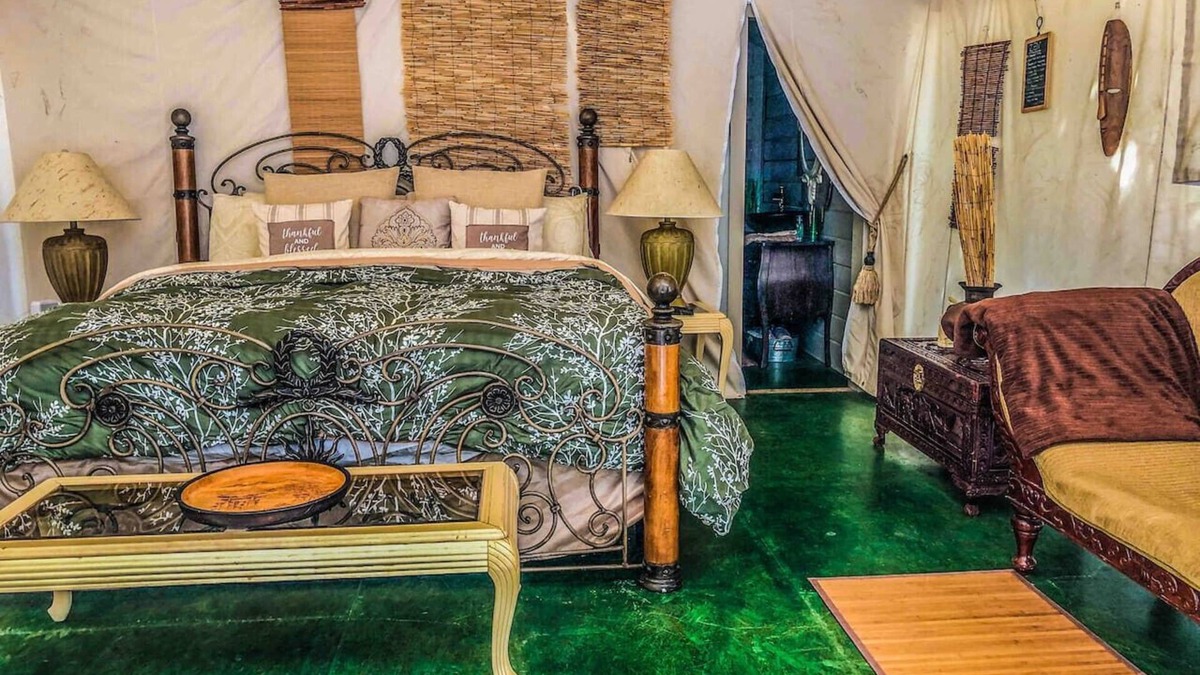 Palisades RV Rental | Pet Friendly Zen Luxury Glamping tent