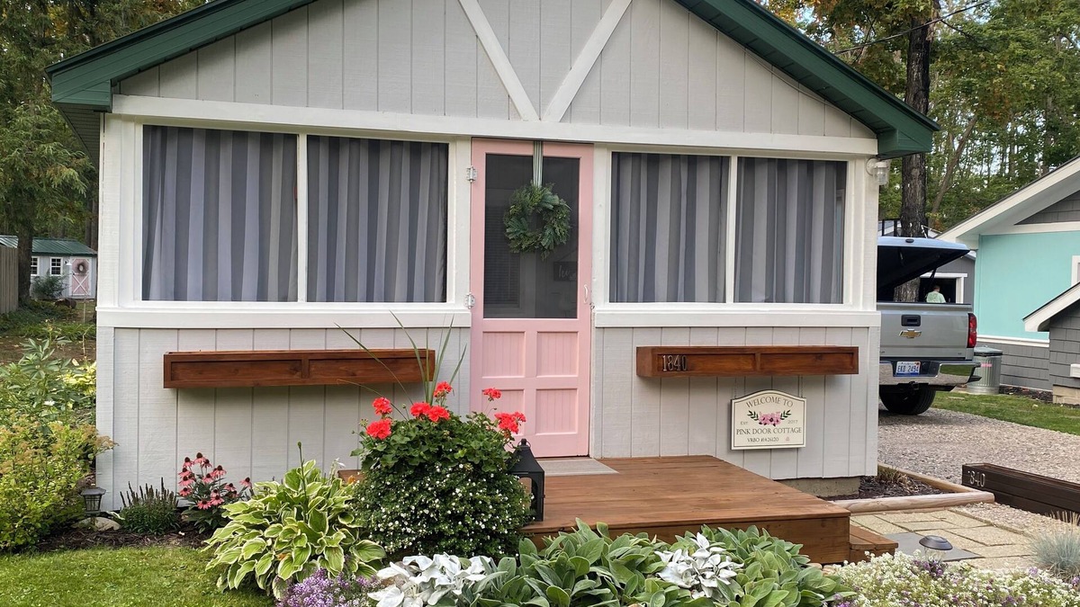Gaylord Cottage | Pink Door Cottage. Northern Michigan Cottage.