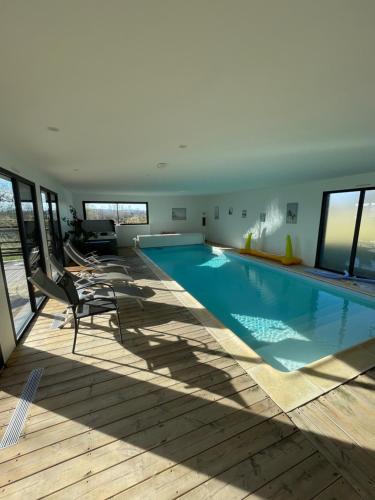 Saint-Martin-l'Hortier House | Piscine intérieure privée chauffee toute l annee et spa St Martin