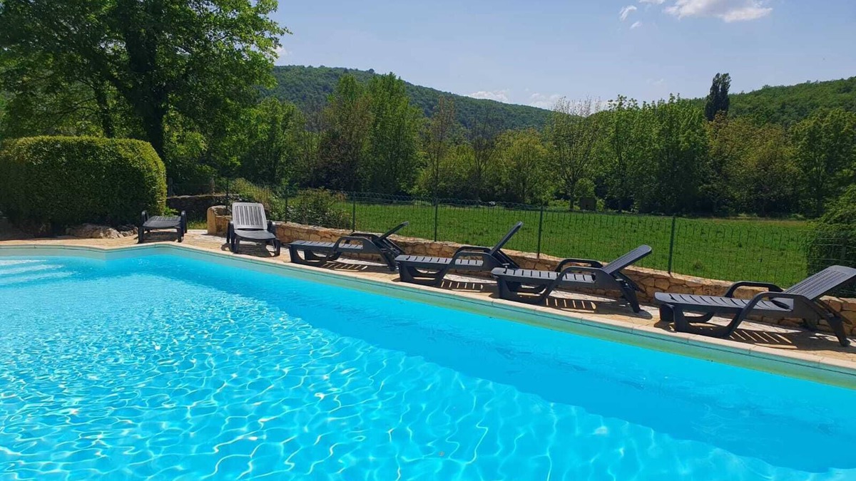 Tursac House | PITTORAL HOUSE 12 PERS private swimming pool, view of the Vézère Valley