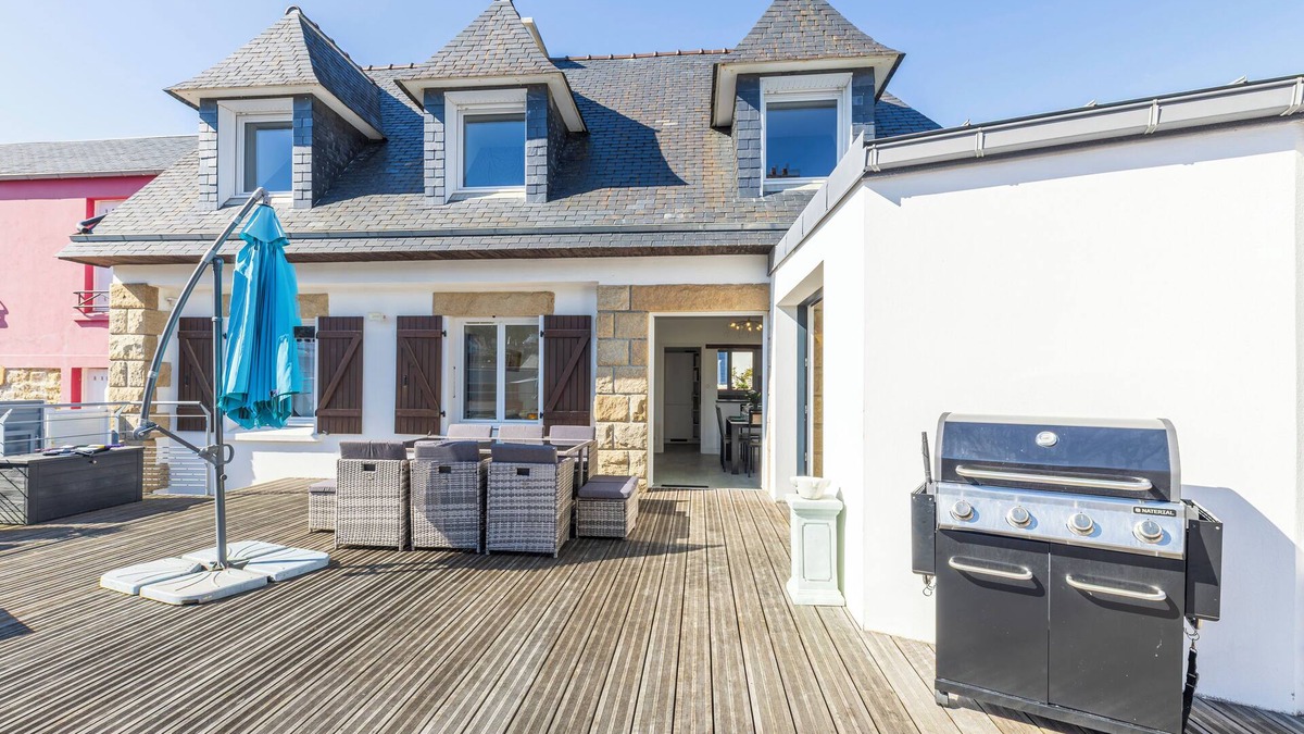 Morgat Villa | Plage de Morgat Comfortable villa 7 people with sea view SPA