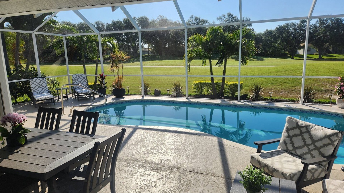 Falcons Glen House | PLAYERS CLUB at Lely Resort! Home with NEW heated salt water pool on golf course
