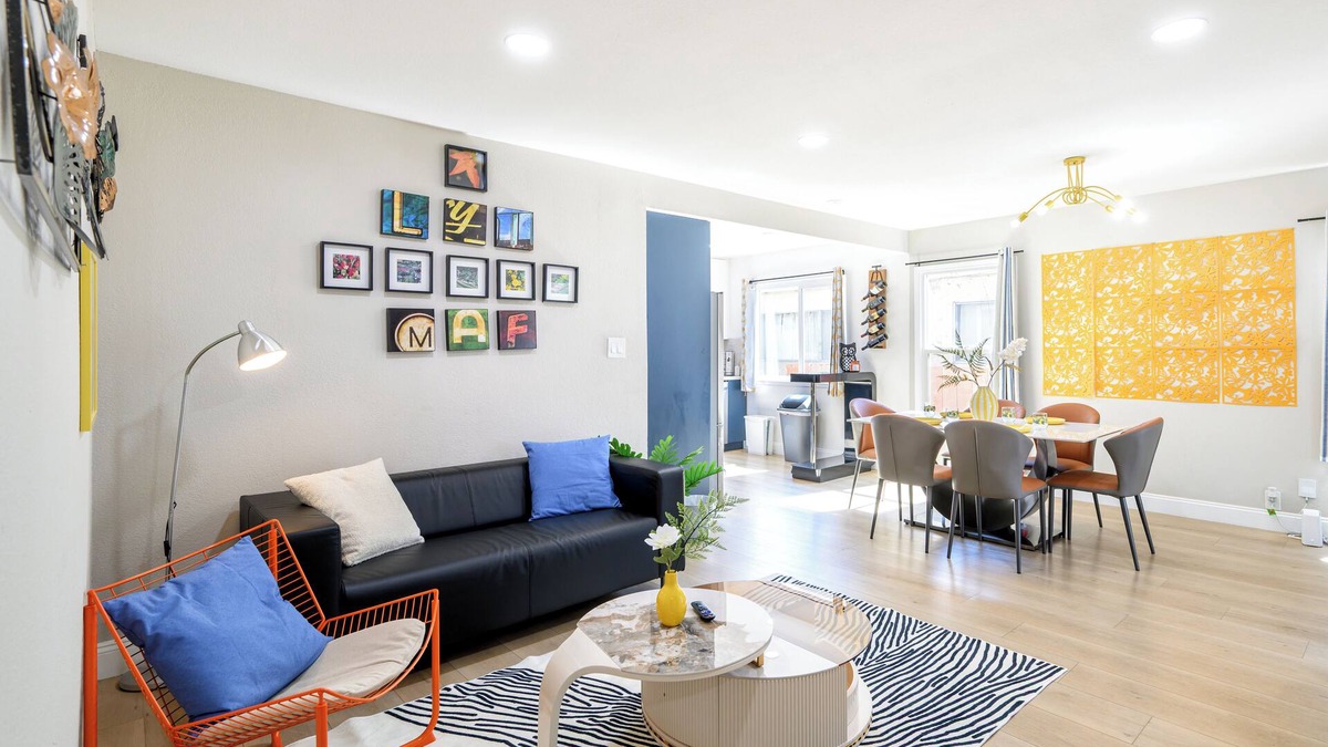 San Leandro House | Playful Modern 3BR Colors Vibes & Near Bart