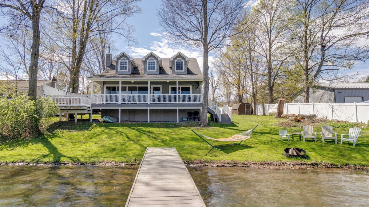 Town of Jerusalem House | Pleasant Bay Retreat: lake home on Keuka Lake with hot tub and private beachfront