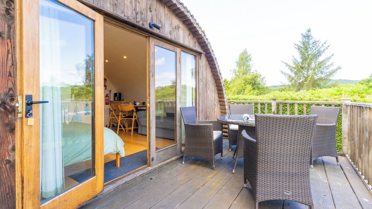 Llangammarch Wells House | Pod2 Kingfisher Powys River Glamping Pods Builth Wells Wales