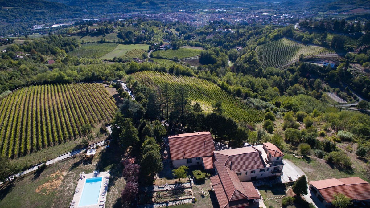Acqui Terme House | Podere Luciano villa with swimming pool and vineyards