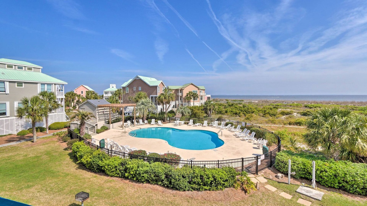 Beachwalk Condo | Pool Access & Views at Saint Helena Island Condo!