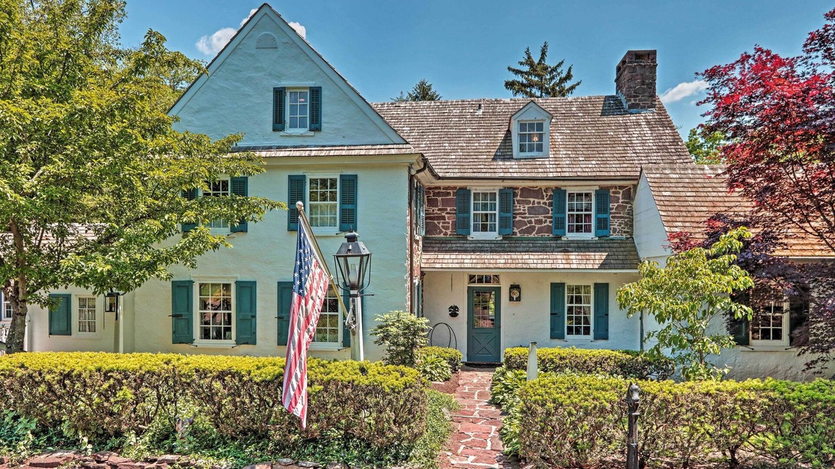 Lansdale House | Pool & Courtyard: Timeless Home in Lansdale