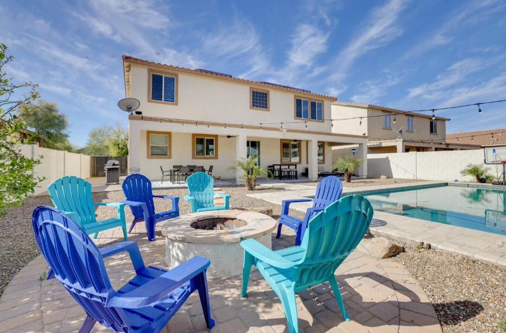 Canyon Trails West House | Pool, Fire Pit Family Home in Goodyear!