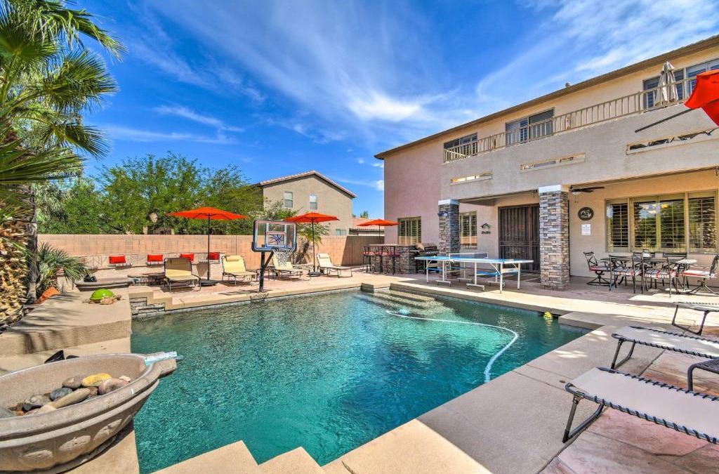 Laveen Village House | Pool, Game Room and Views Laveen Village Getaway!