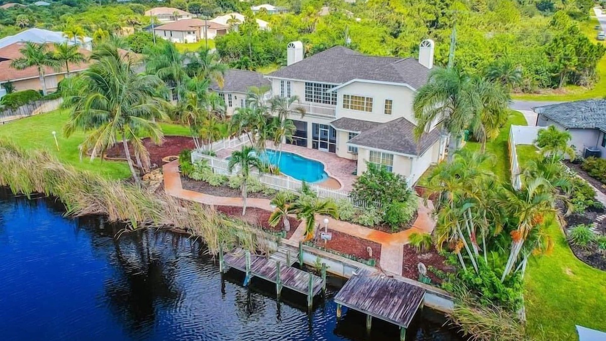 South Gulf Cove House | Pool Home on Saltwater Canal Accommodating 10