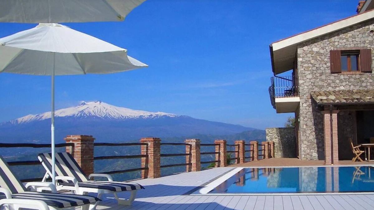 Castelmola Villa | Pool villa in peaceful location. Breathtaking views of sea, Mt. Etna & Taormina