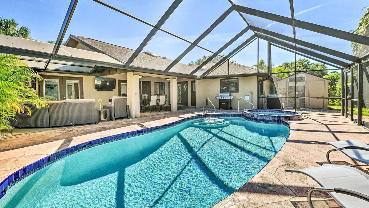 Port Charlotte House | Port Charlotte Retreat w/Heated Pool & Spa!