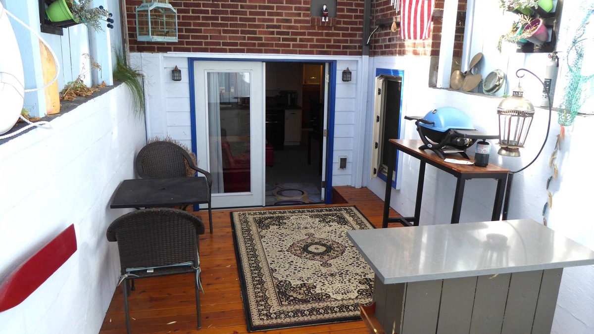 Port Angeles Apartment | PORTHOLE: Peaceful with a private, locked, covered patio to relax/store bikes.