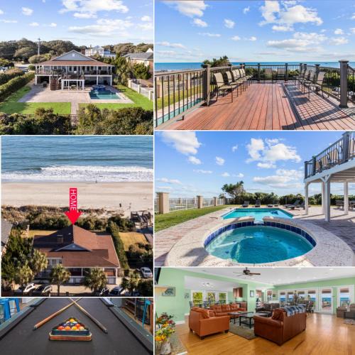 Golden Mile House | ﻿Posh Ocean Front: Huge Private Pool, Yard, Spa, Patio & Deck, BBQ, Game Room with 4 En-Suite Bathrooms