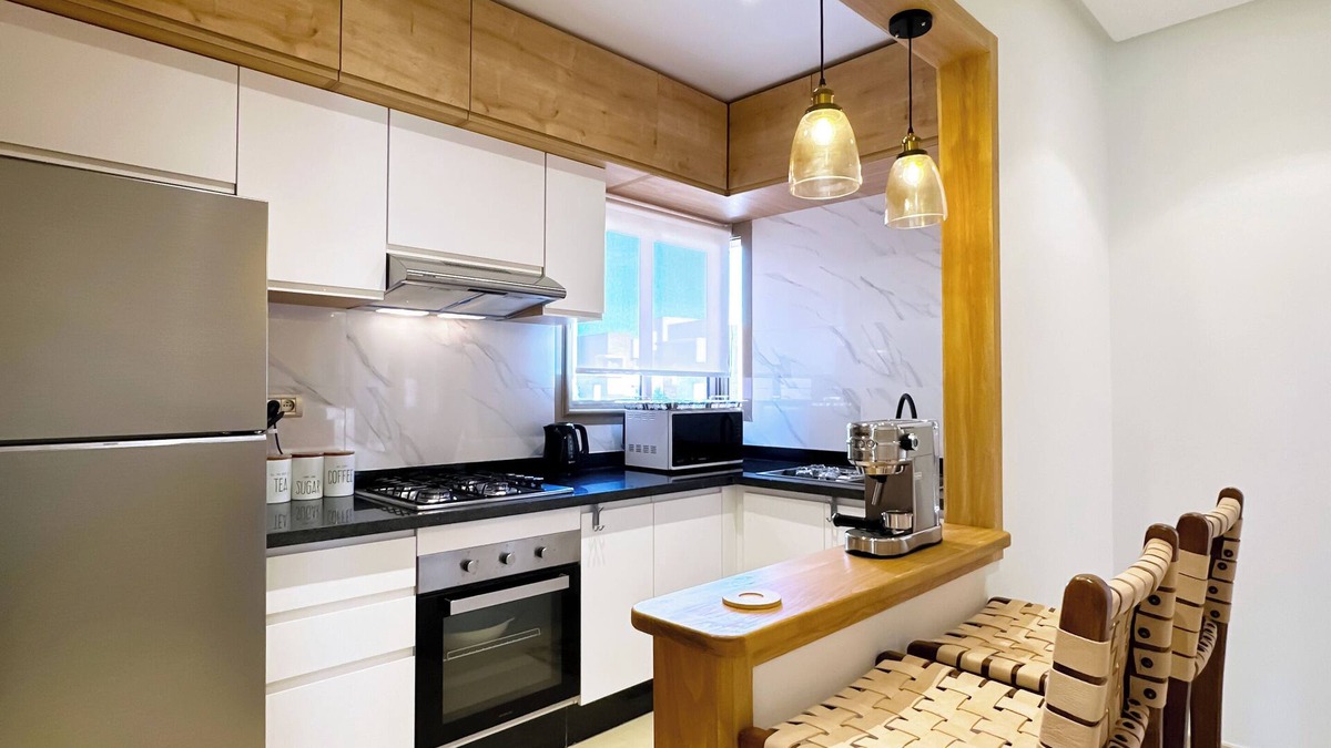 Menara Apartment | Prestigia Saphir : Appartement Moderne avec Terrasse, Piscine et Fibre Optique