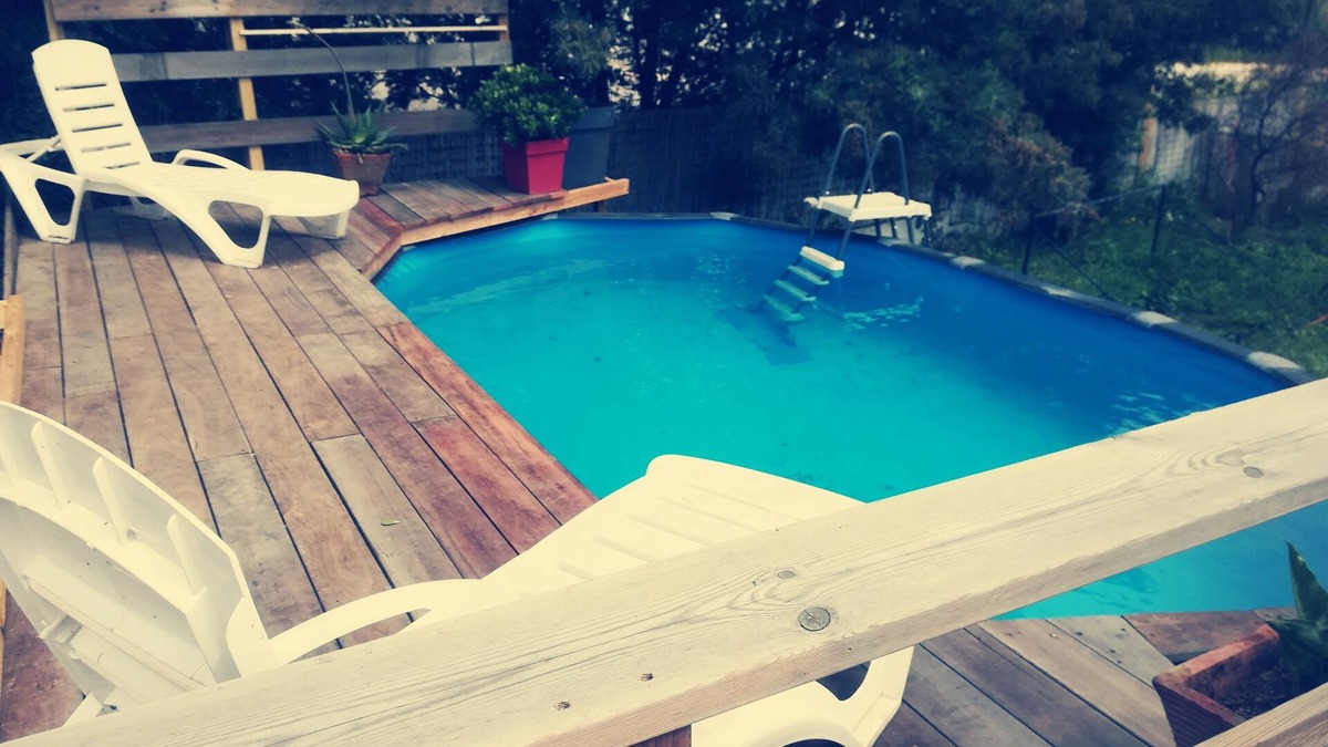 Sarrola-Carcopino Apartment | Pretty ground floor villa with pool