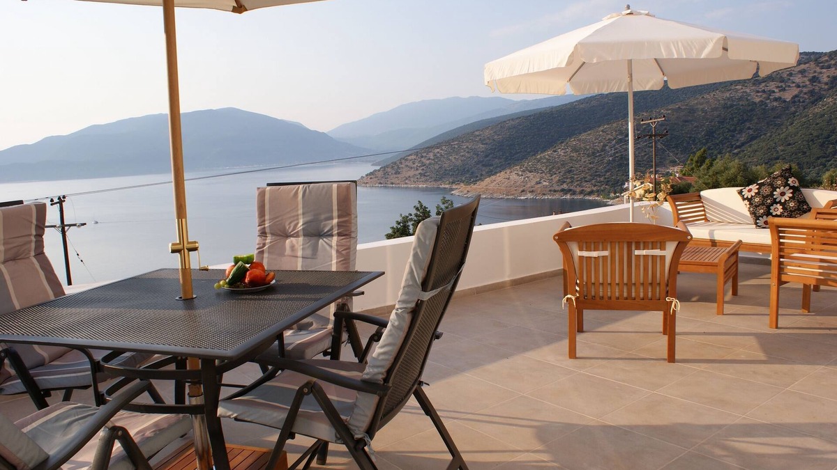 Agia Efimia Villa | Pretty villa with private pool and panoramic sea views - edge of Agia Efimia