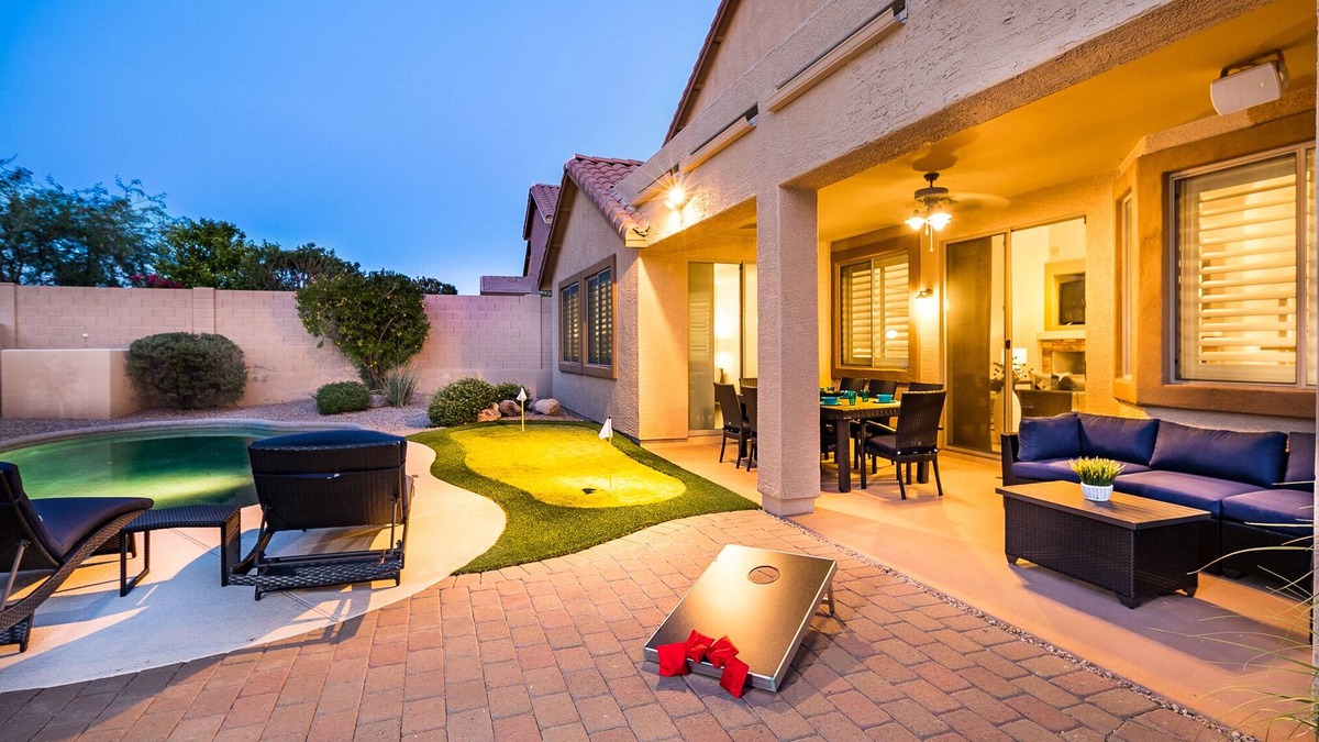 Carefree Crossing House | Prime Location, Heated Pool, Fun Game Room, Putting Green, Outdoor BBQ, & More
