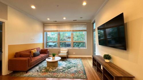River West Apartment | Private Balcony 1 Garage Parking Sleeps 6