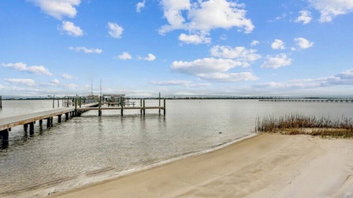 Mary Esther House | Private Beach, Pier, Pool Access with Sound Views