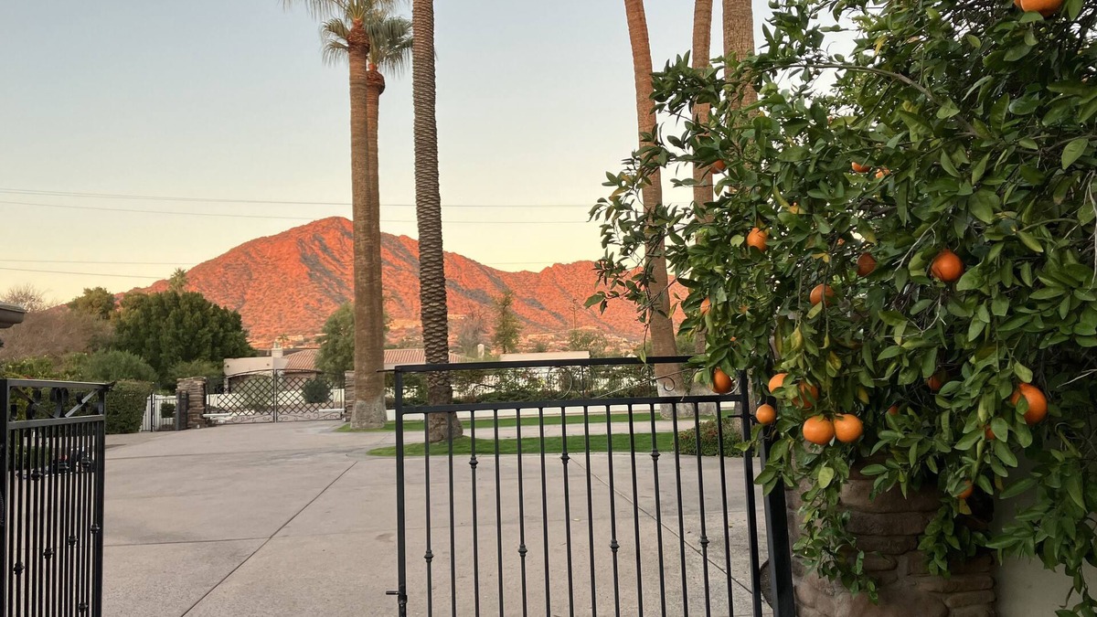 Del Ray Estates House | Private Casita with citrus trees and mountain views on grounds of Arcadia estate