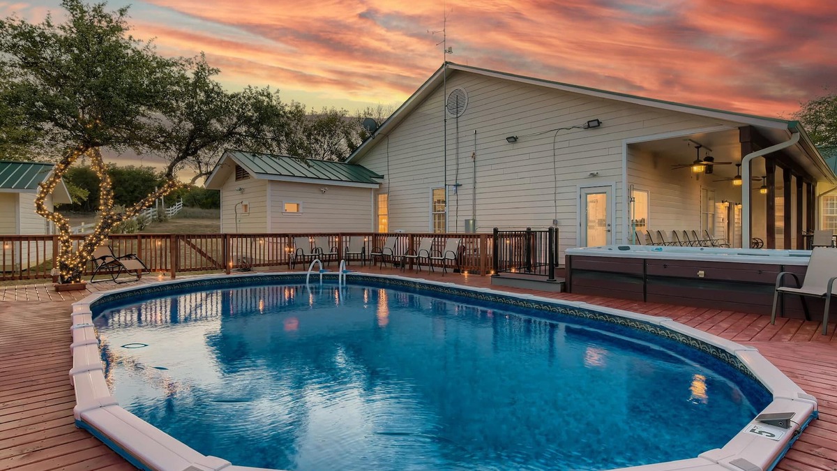 Spicewood Villa | Private Hilltop Oasis with Pool, Game Room, Outdoor Pavilion