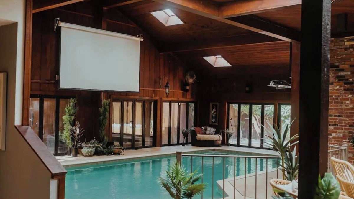 Amarillo House | Private indoor mineral pool & spa retreat house