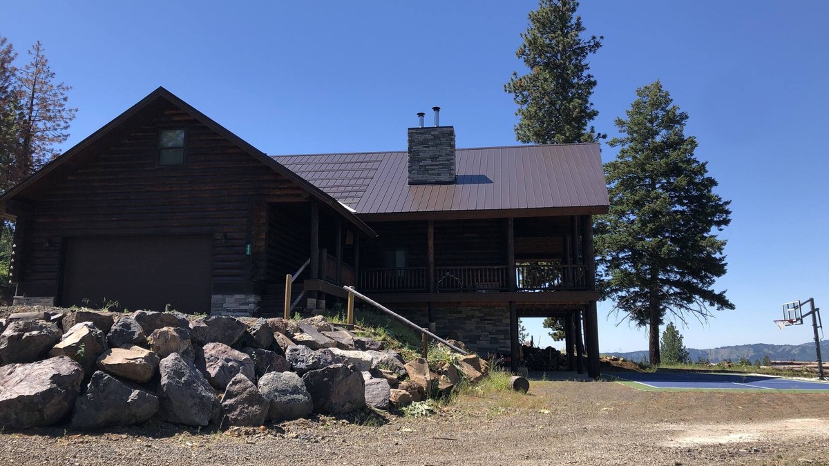 Tamarack Resort Cabin | Private Log Cabin with breathtaking views on 15 acres adjacent to forest service