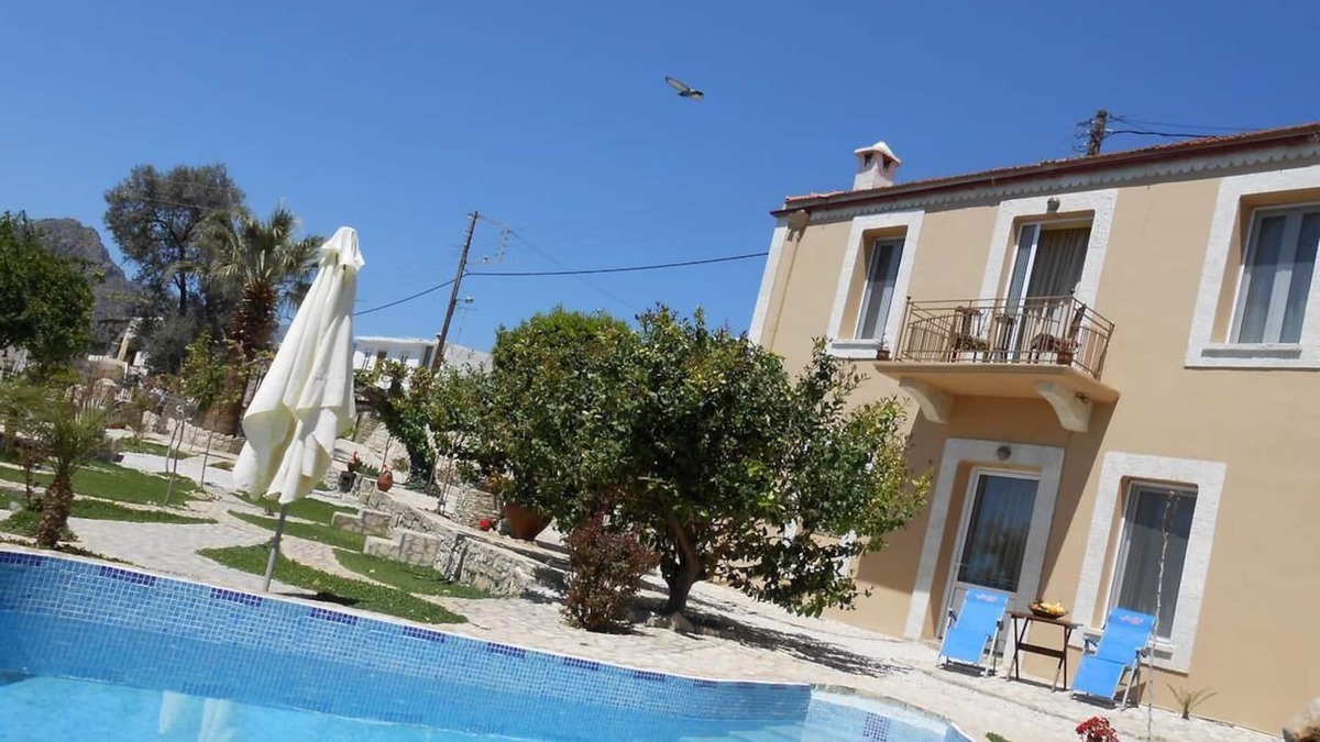 Kalochorafitis Villa | Private paradise with heated pool Peace, comfort. Goddess and large garden